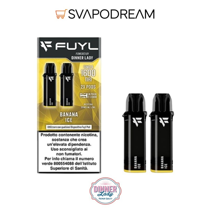 Ricariche FUYL Banana Ice Dinner Lady 2pz | Svapodream