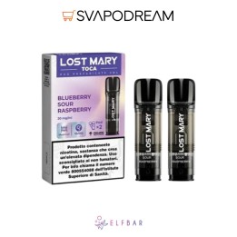 ELFBAR LOST MARY TOCA AIR - Pod Precaricata BLUEBERRY SOUR RASPBERRY