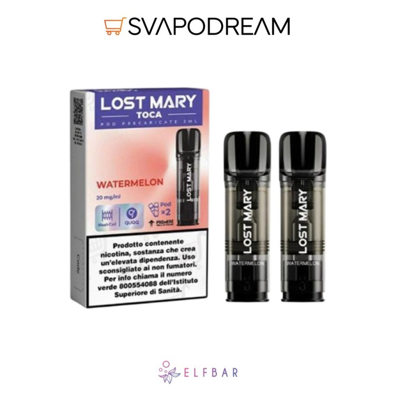 ELFBAR LOST MARY TOCA AIR - Pod Precaricata WATERMELON
