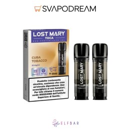 Lost Mary Toca Air Ricariche Cuba Tobacco 2pz | Svapodream
