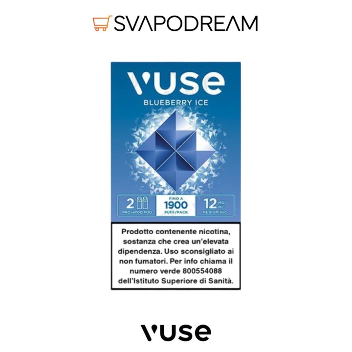 Vuse Pro Blueberry Ice Cartuccia Pod 2 pz | Svapodream
