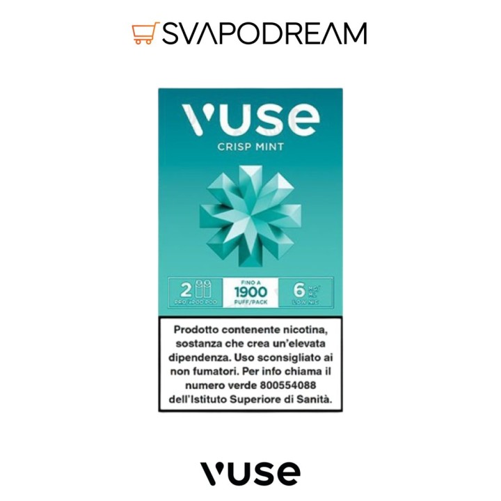 Vuse Pro Crisp Mint - Ricarica Pod Menta 2pz | Svapodream