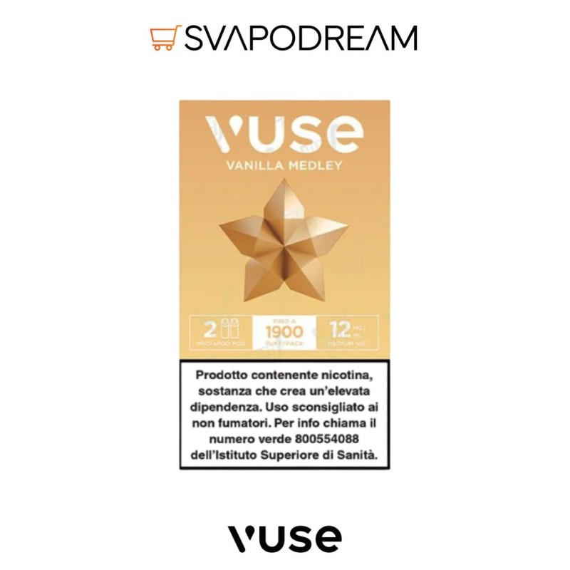 VUSE PRO Cartuccia Pod Precaricata VANILLA MEDLEY