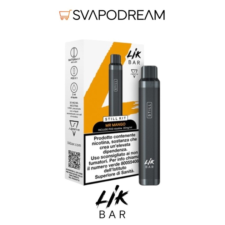 Lik Bar Still Kit Black Suprem-e Mr Mango | Svapodream