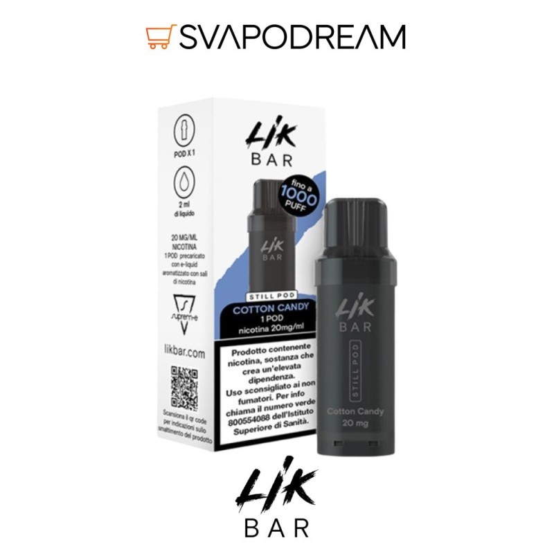 SUPREM-E LIK BAR STILL Pod COTTON CANDY
