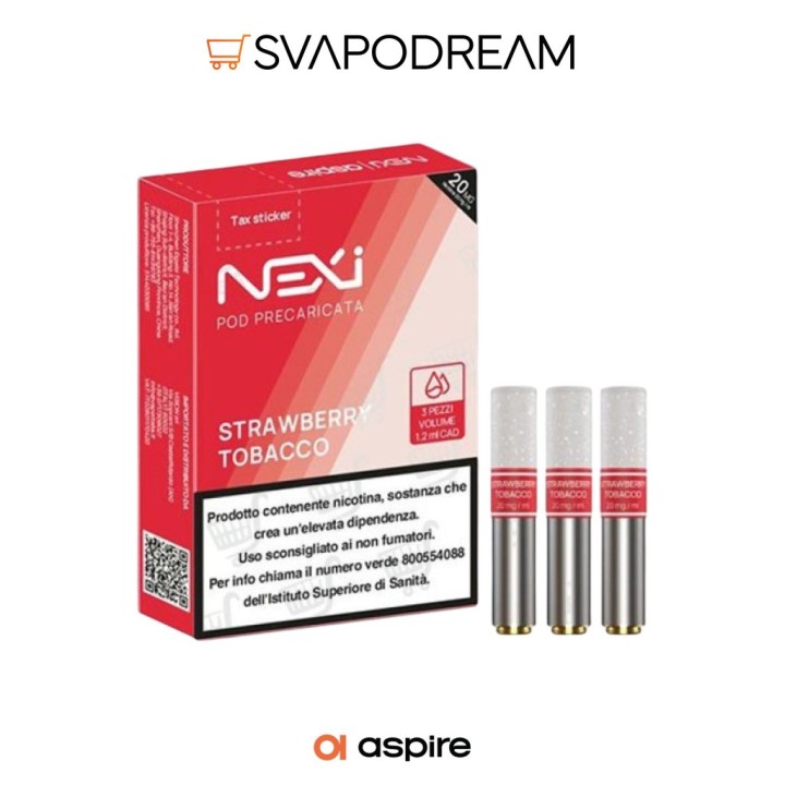 ASPIRE - NEXI Pod STRAWBERRY TOBACCO 1,2ml