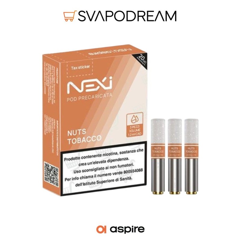 ASPIRE - NEXI Pod NUTS TOBACCO 1,2ml