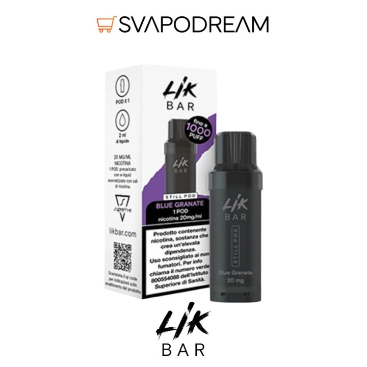 SUPREM-E LIK BAR STILL Pod BLUE GRANATE 1pz
