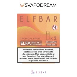 ELFBAR ELFA - Cartuccia Pod Precaricata TROPICAL FRUIT 2pz