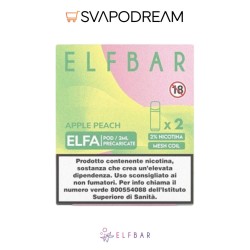 ELFBAR ELFA - Cartuccia Pod Precaricata APPLE PEACH 2pz