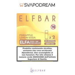 ELFBAR ELFA - Cartuccia Pod Precaricata PINEAPPLE LEMON SODA 2pz