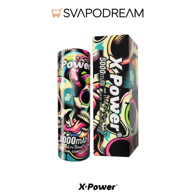 X POWER - Batteria 21700 5000mAh 30A