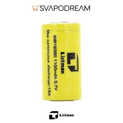 LISTMAN - Batteria 18350 1100mAh 15A - 1pz