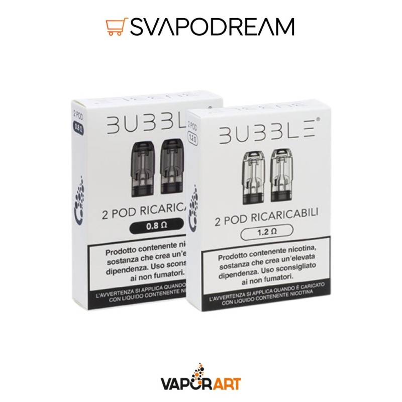 BUBBLE VAPORART Cartuccia Pod 2pz