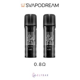 Pod Elfa Turbo Open Elfbar 2pz 0,8/1,1 Ohm | Svapodream