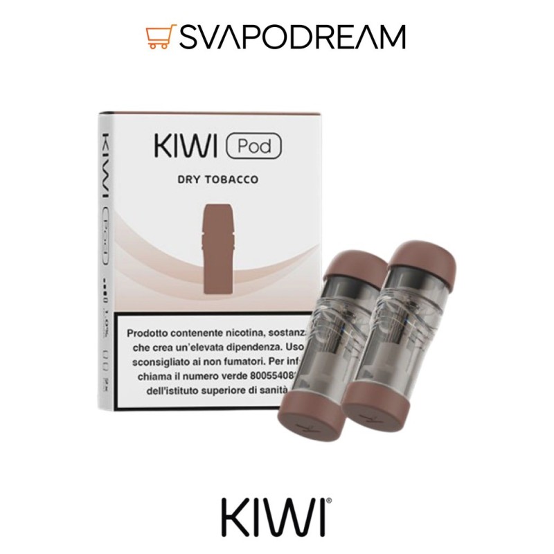KIWI - Sigaretta Elettronica Cartucce Precaricate DRY TOBACCO