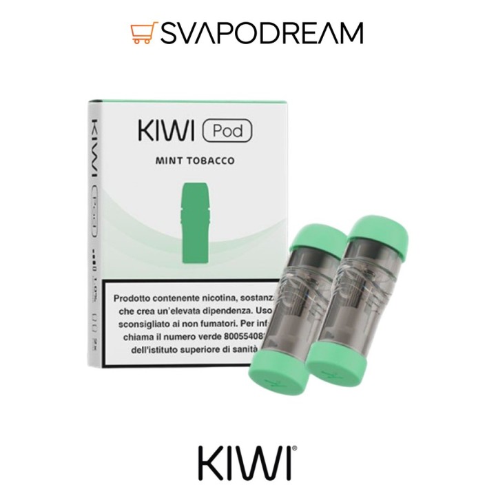 KIWI - Sigaretta Elettronica Cartucce Precaricate MINT TOBACCO