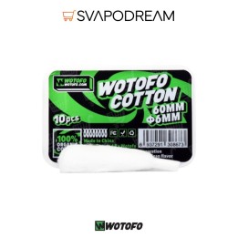 WOTOFO - Cotone pretagliato 6mm 10pz