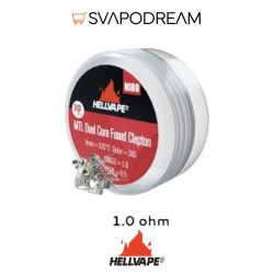 HELLVAPE - Coil pronte 1,0 Ohm Dual Core Fused Clapton Ni80 MTL 10pz