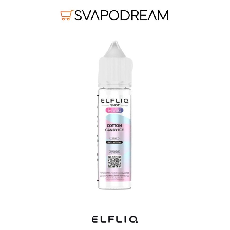 ElfLiq Cotton Candy Ice Mix&Vape 20ml | Svapodream