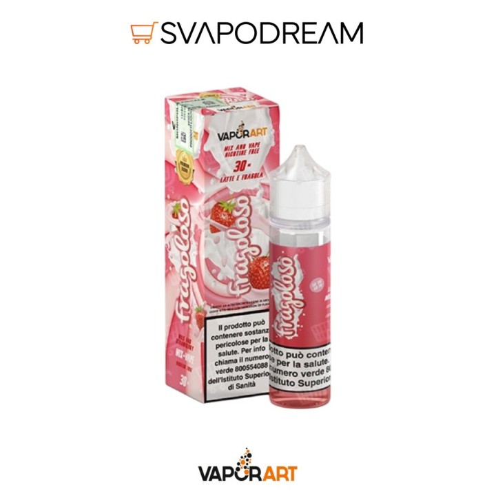 Vaporart Fragoloso Mix&Vape 30ml Fragola-Latte | Svapodream