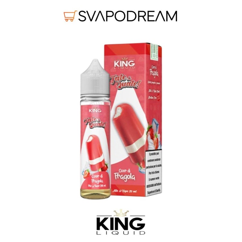 KING LIQUID - Liquido Mix&Vape 20ml TALE & QUALE CUOR DI FRAGOLA