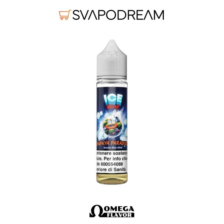 OMEGA FLAVORS - Aroma Shot 20ml Ice Bomb PAPAYA PARADISE