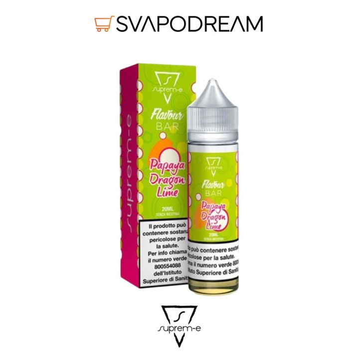 SUPREM-E - Liquido Mix&Vape 20ml Flavour Bar PAPAYA DRAGON LIME