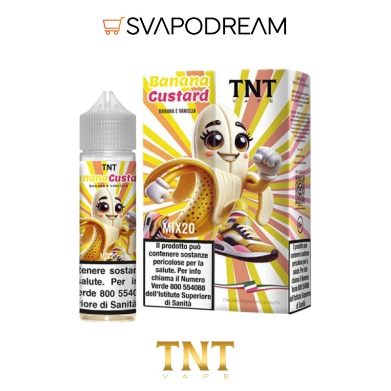 TNT VAPE - Liquido Mix&Vape 20ml BANANA CUSTARD