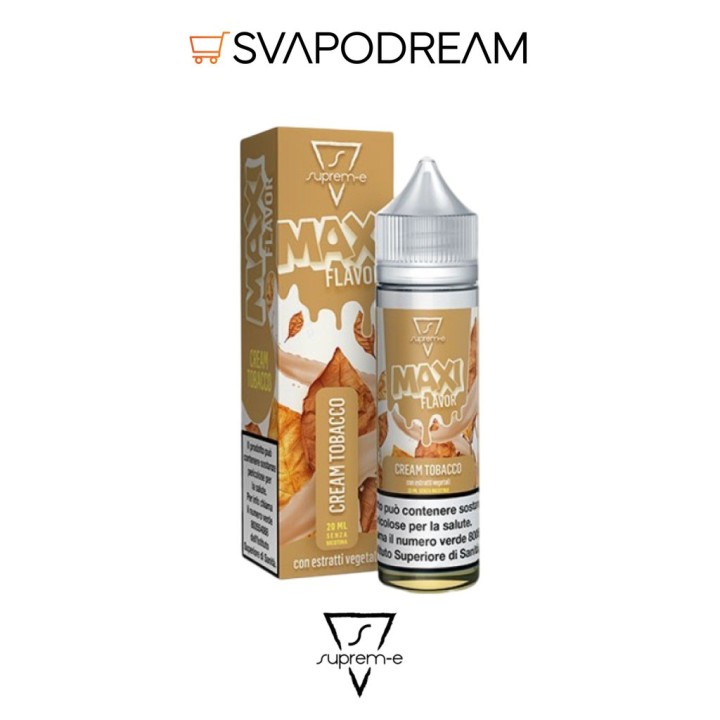 SUPREM-E - Liquido Mix&Vape 20ml MAXI Flavour CREAM TOBACCO