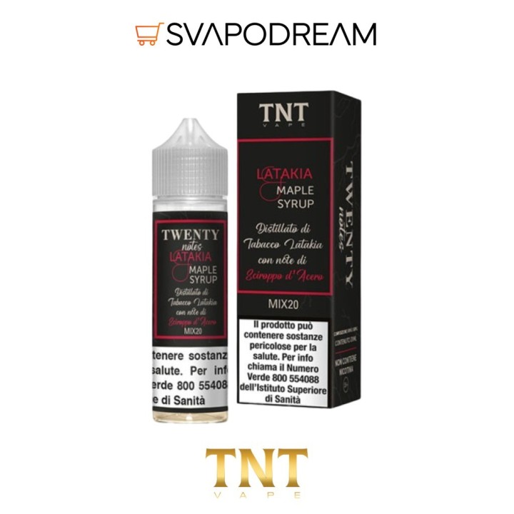 TNT VAPE -  Liquido Mix&Vape 20ml Twenty Notes LATAKIA MAPLE SYRUP