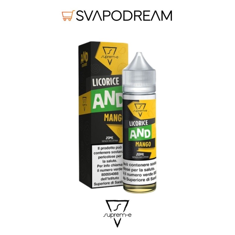 SUPREM-E - Liquido Mix&Vape 20ml LICORICE AND MANGO