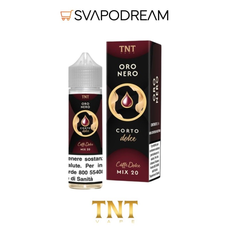 TNT VAPE -  Liquido Mix&Vape 20ml Oro Nero CAFFE DOLCE