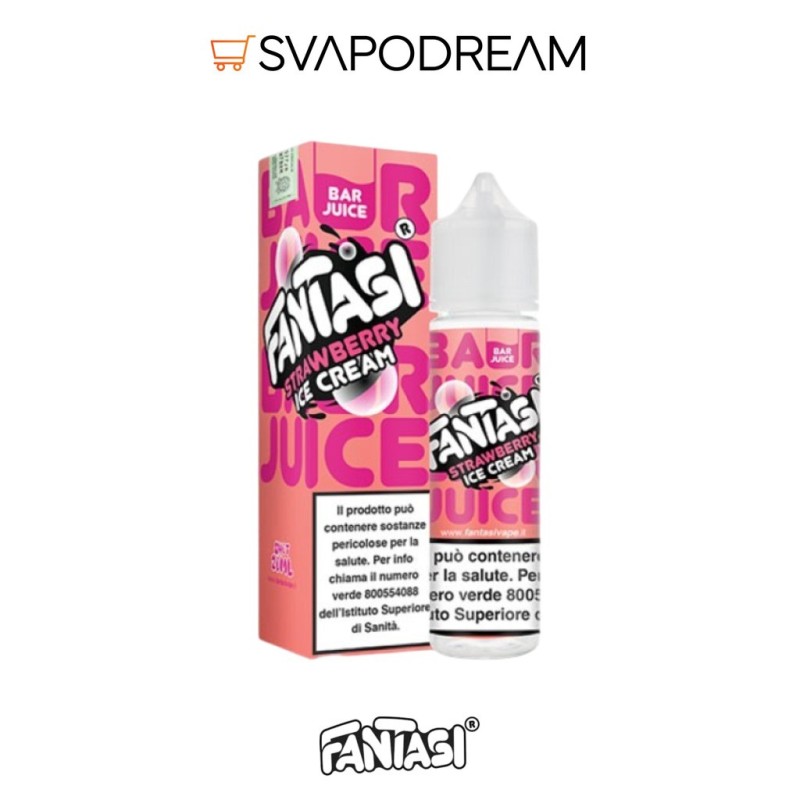 FANTASI VAPE BAR JUICE - Aroma Shot 20ml STRAWBERRY ICE CREAM