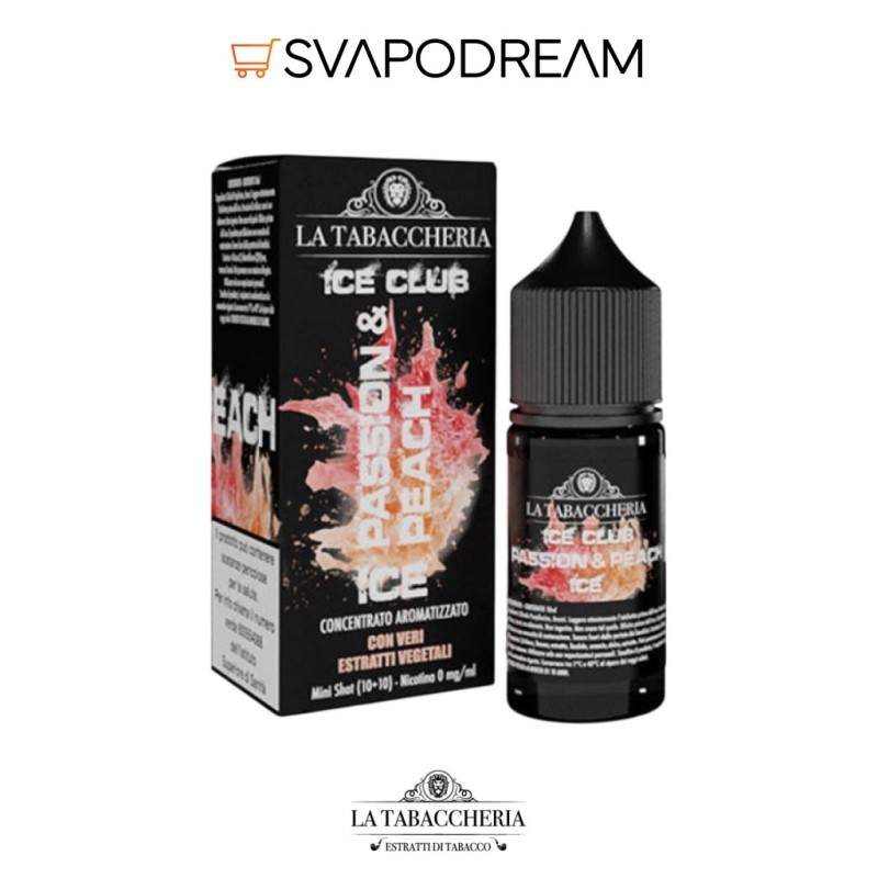 LA TABACCHERIA ICE CLUB - Aroma Mini Shot 10ml PASSION & PEACH ICE
