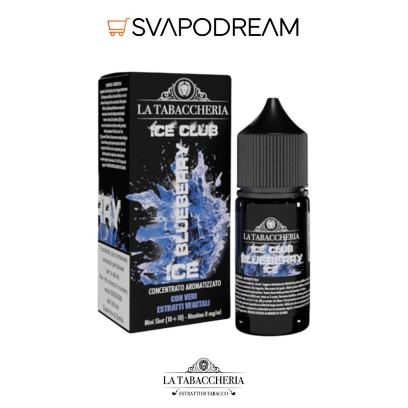 LA TABACCHERIA ICE CLUB - Aroma Mini Shot 10ml BLUEBERRY ICE