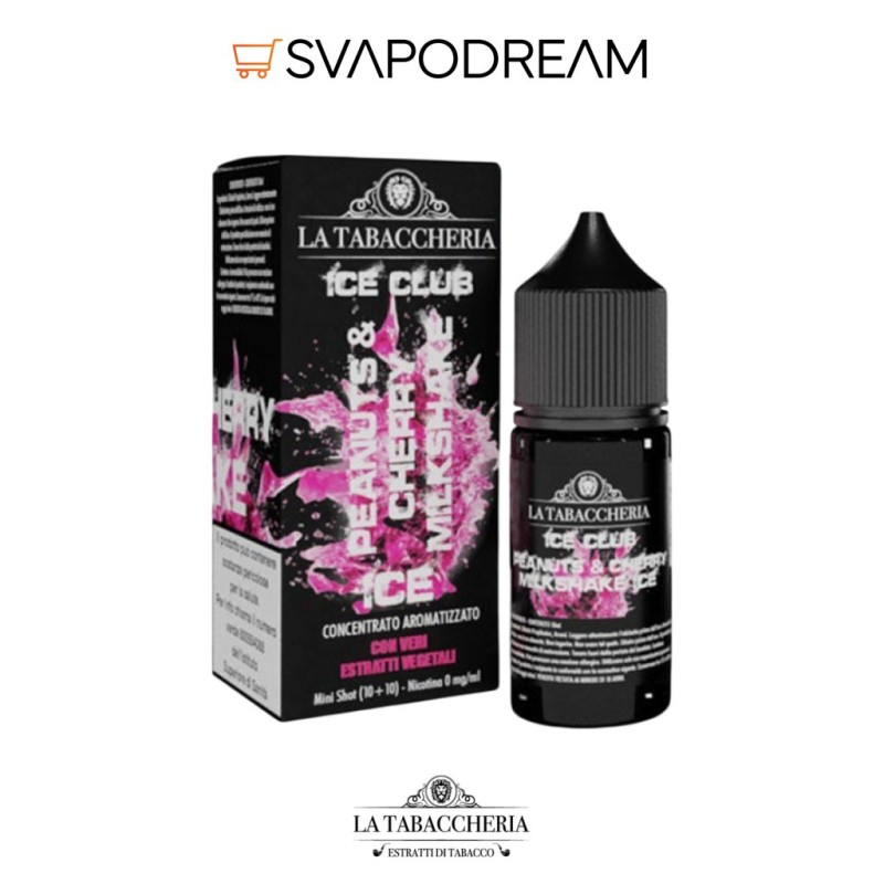 LA TABACCHERIA ICE CLUB - Aroma Mini Shot 10ml PEANUT&CHERRY MILKSHAKE ICE