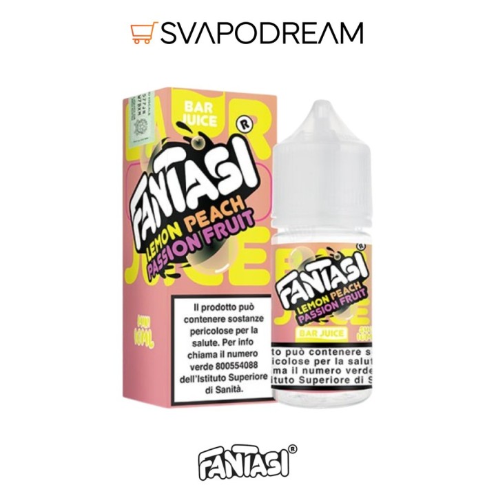 FANTASI VAPE BAR JUICE Aroma Mini Shot 10ml LEMON PEACH PASSION FRUIT
