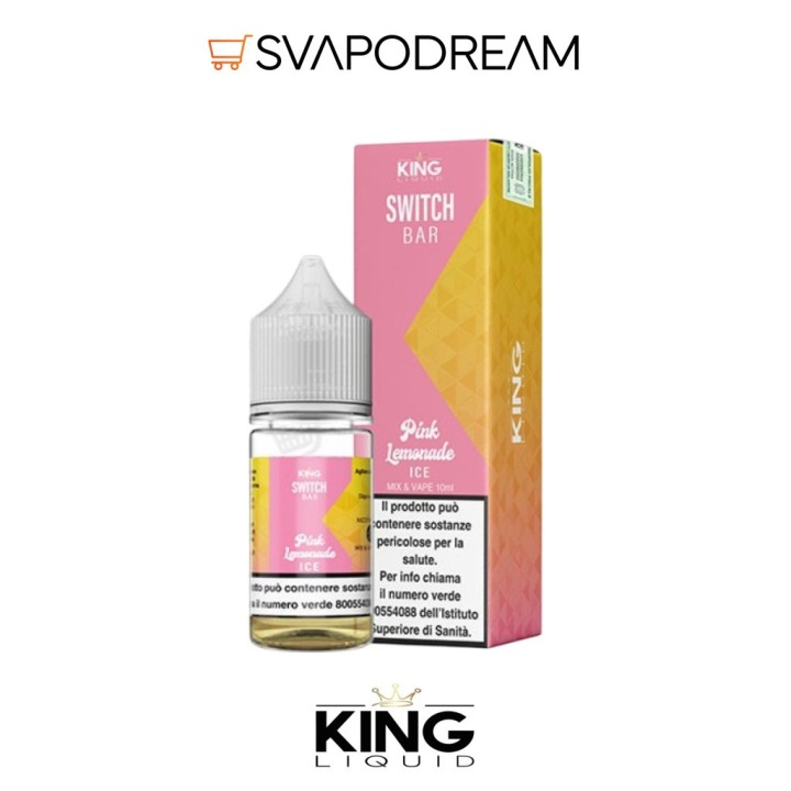 Switch Bar Pink Lemonade Ice 10ml King Liquid | Svapodream