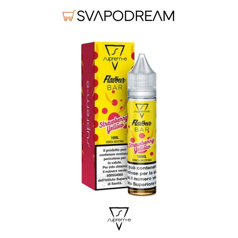 SUPREM-E - Liquido Mix&Vape 10ml Flavour Bar STRAWBERRY YELLOW
