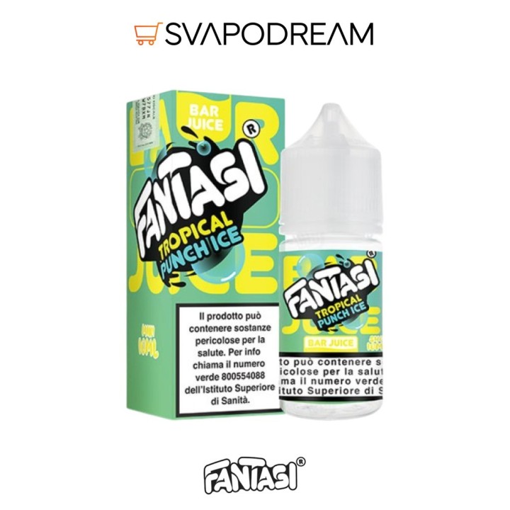 FANTASI VAPE BAR JUICE - Aroma Mini Shot 10ml TROPICAL PUNCH ICE