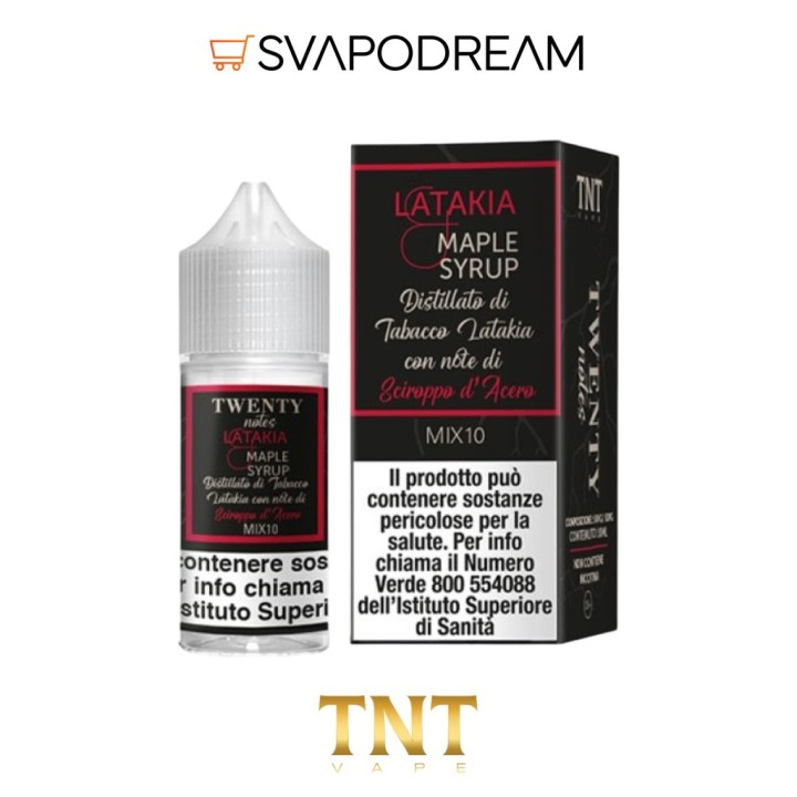 TNT VAPE -  Liquido Mix&Vape 10ml Twenty Notes LATAKIA MAPLE SYRUP