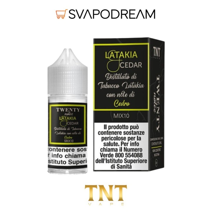 TNT VAPE -  Liquido Mix&Vape 10ml Twenty Notes LATAKIA CEDAR