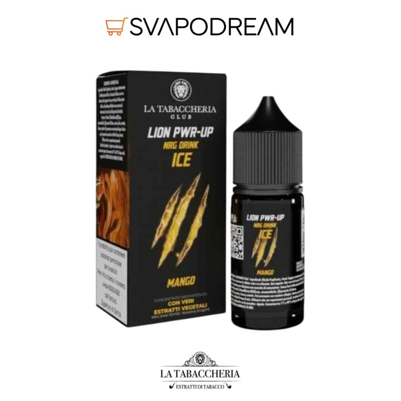 LA TABACCHERIA LION PWR-UP - Aroma Mini Shot 10ml NRG DRINK ICE MANGO