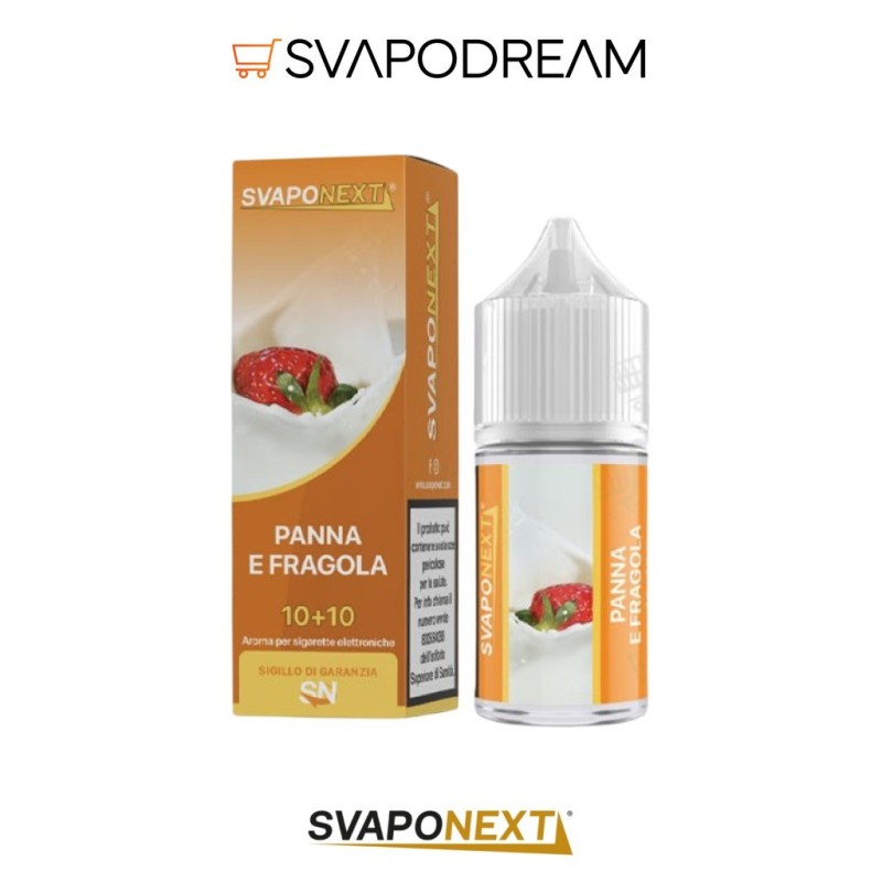 SVAPONEXT - Aroma Mini Shot 10ml Starter Flavour PANNA E FRAGOLA
