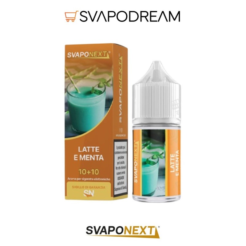 SVAPONEXT - Aroma Mini Shot 10ml Starter Flavour LATTE E MENTA