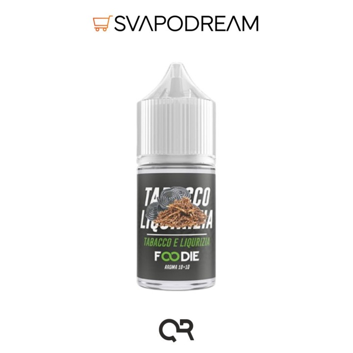 QR FLAVOUR - Aroma Mini Shot 10ml Foodie TABACCO E LIQUIRIZIA