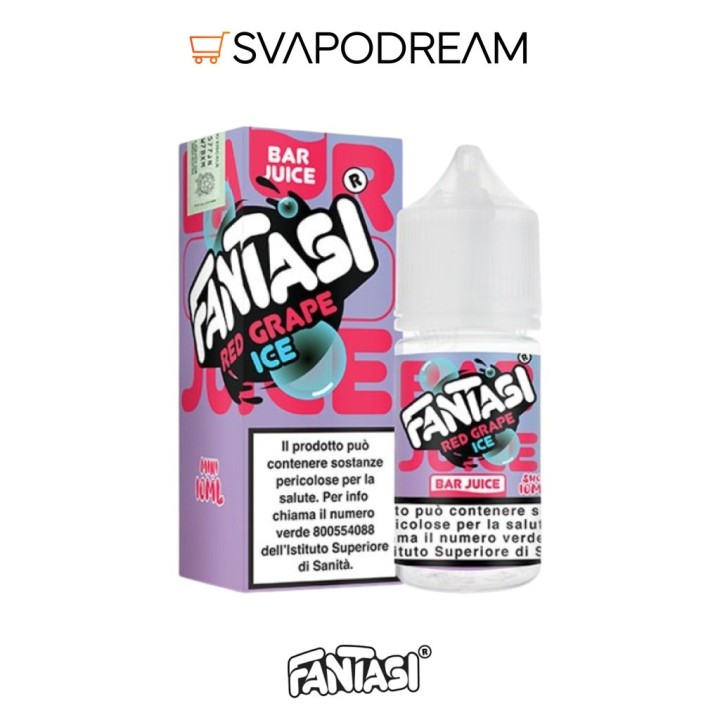 FANTASI VAPE BAR JUICE - Aroma Mini Shot 10ml RED GRAPE ICE