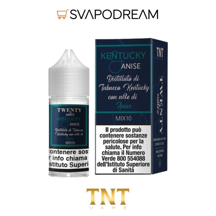 TNT VAPE -  Liquido Mix&Vape 10ml Twenty Notes KENTUCKY ANISE
