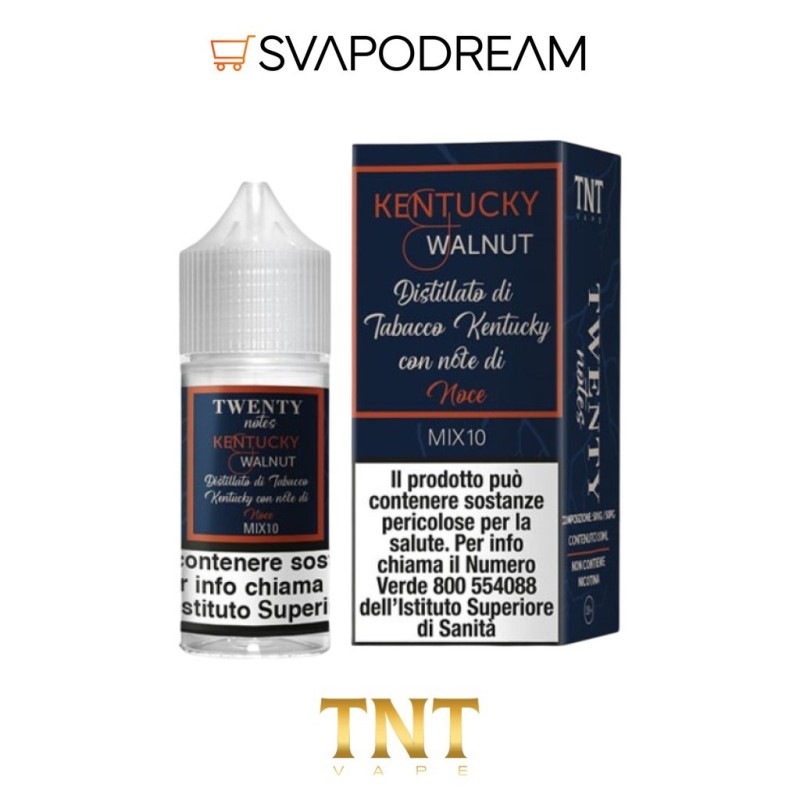 TNT VAPE -  Liquido Mix&Vape 10ml Twenty Notes KENTUCKY WALNUT